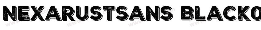 NexaRustSans Black03字体转换